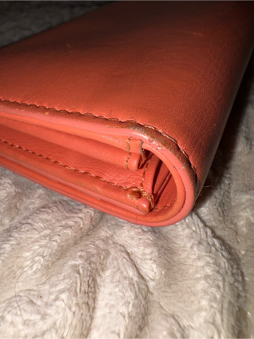 Versace Medusa Leather Continental Wallet โ Coral/Salmon Pink โ Made in Italy - Picture 10 of 15